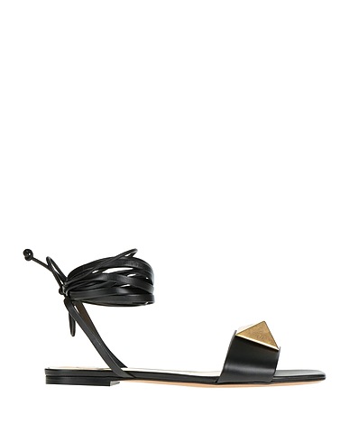 VALENTINO GARAVANI Sandals Black Soft Leather