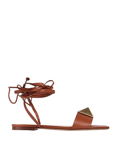 VALENTINO GARAVANI Sandals Camel Soft Leather