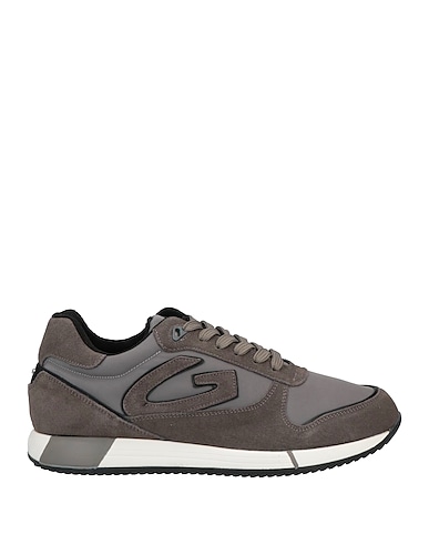 ALBERTO GUARDIANI Sneakers Piombo Pelle, Fibre tessili