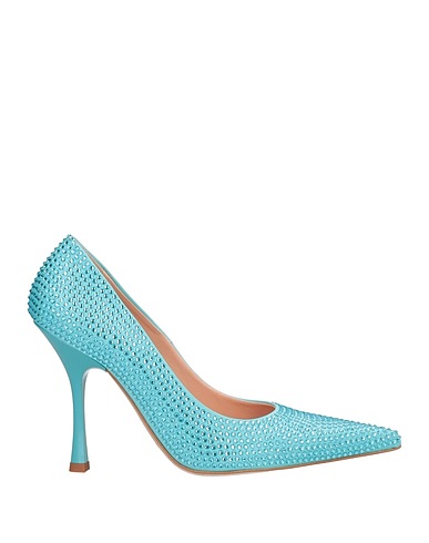 LIU •JO Pump Sky blue Textile fibers