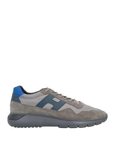 HOGAN Sneakers Gris Piel, Fibras textiles