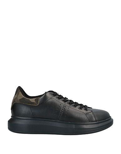 DOCKSTEPS Sneakers Black Leather, Textile fibers