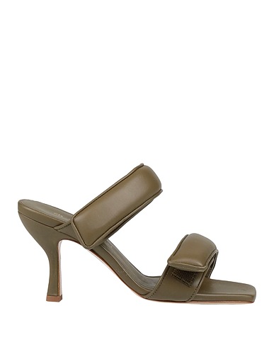 GIA x PERNILLE TEISBAEK Sandalen Dunkelgrün Leder