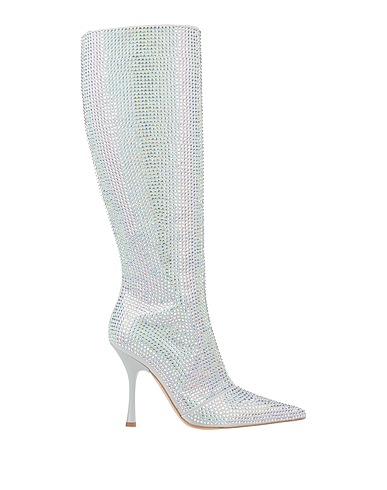 LIU •JO Boots Silver Textile fibers
