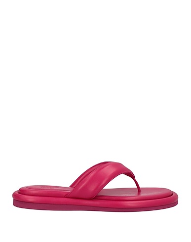 GIA BORGHINI Flip flops Magenta Soft Leather