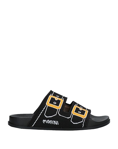 MARNI Sandals Black Textile fibres
