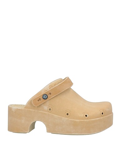 XOCOI Mules and clogs Beige Textile fibers