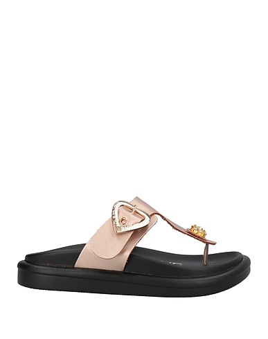 GAI MATTIOLO Flip flops Bronze Textile fibers