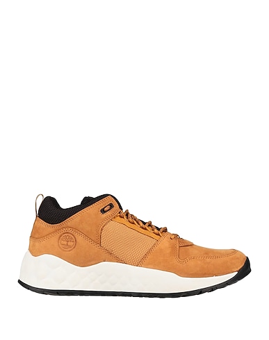 TIMBERLAND Sneakers Camel Soft Leather, Textile fibres