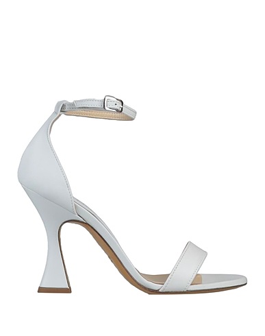 STELE Sandals White Soft Leather