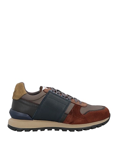 BALDININI Sneakers Grigio Pelle, Fibre tessili