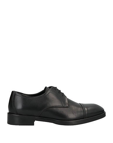 BALDININI Laced shoes Black Calfskin