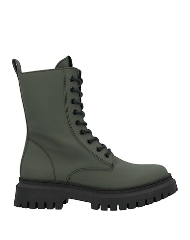 BALDININI Ankle boot Military green Rubber