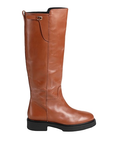 FURLA Stiefel FURLA LEGACY HIGH BOOT 

 Braun Leder