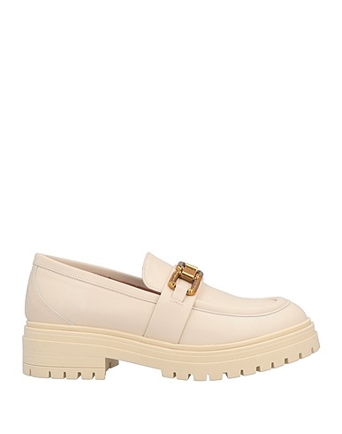 BALDININI Loafers Ivory Soft Leather