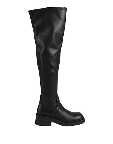 FURLA Boots FURLA ATTITUDE STRETCH KNEE BOOT Black 60% Polyurethane, 40% Polyester
