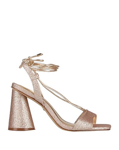 AREZZO Sandals Gold Textile fibres