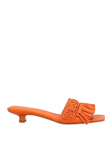 ASH Sandals Orange Natural raffia
