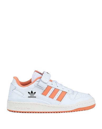ADIDAS ORIGINALS 스니커즈 FORUM LOW
 화이트 가죽, 방직 섬유