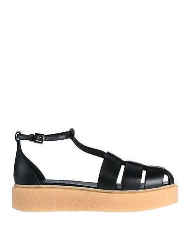 MAX MARA Sandals Black Soft Leather