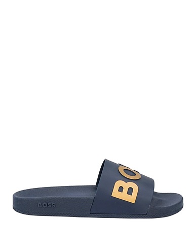 BOSS Sandals Navy blue Rubber