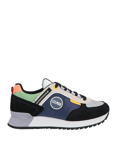 COLMAR Sneakers Black Textile fibers, Soft Leather