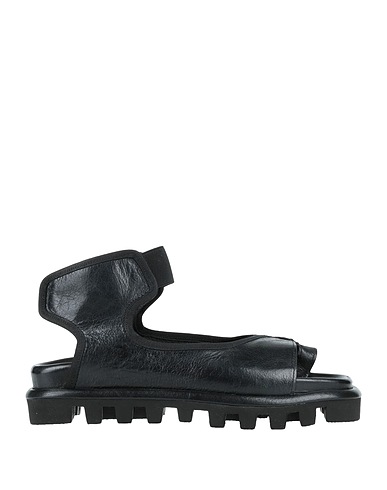 1725.A Flip flops Black Leather