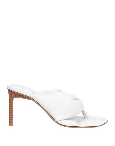 JACQUEMUS Flip flops White Soft Leather