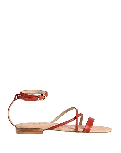 STELE Sandales Rouge brique Cuir