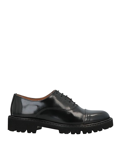 BALDININI Laced shoes Black Soft Leather