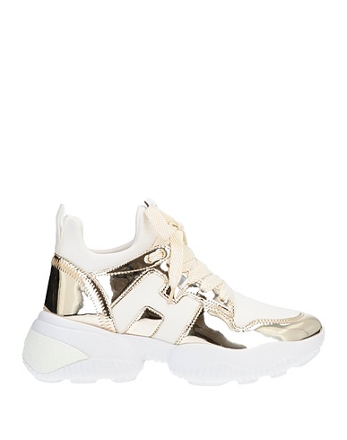 HOGAN Sneakers Platino Pelle, Fibre tessili