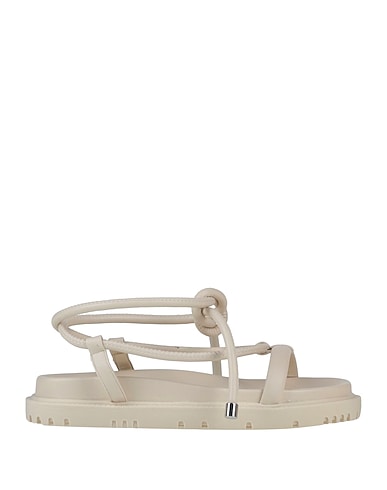 AREZZO Sandals Ivory Textile fibers
