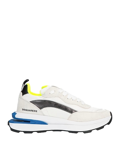 DSQUARED2 Sneakers Blanco Fibras textiles, Piel
