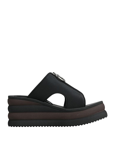 STELLA McCARTNEY Sandals Black Textile fibers