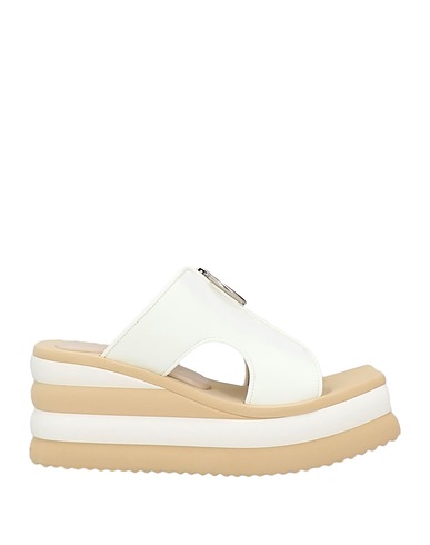 STELLA McCARTNEY Sandals Off white Textile fibers