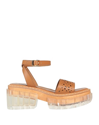 STELLA McCARTNEY Sandals Tan Synthetisches Material