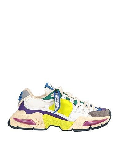 DOLCE&GABBANA Sneakers Grey 59% Polyamide, 21% Calfskin, 10% Viscose, 10% Elastane