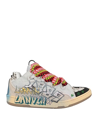 LANVIN Sneakers Black 100% Calfskin, Polyester