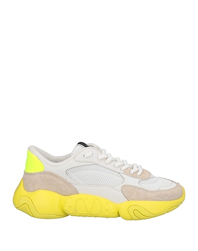 VALENTINO GARAVANI Sneakers Beige Pelle, Fibre tessili