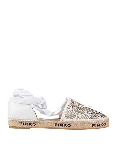 PINKO Espadrilles White Soft Leather