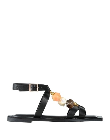 MARIA MARE Sandalen Schwarz Gewebefasern