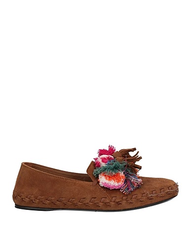 SEMICOUTURE Loafers Camel Leather