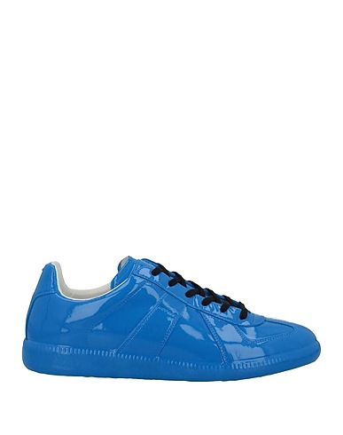 MAISON MARGIELA Sneakers Königsblau Leder, Gewebefasern
