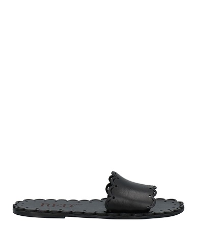 RED(V) Sandals Black Soft Leather