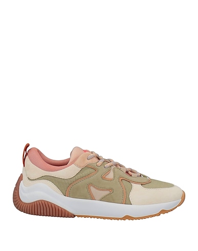 HOGAN Sneakers Beige Pelle, Fibre tessili
