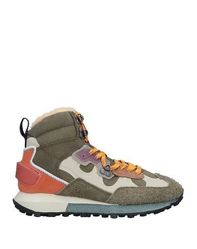 BIMBA Y LOLA Sneakers Dark green 55% Polyester, 43% Cow leather, 2% Thermoplastic polyurethane