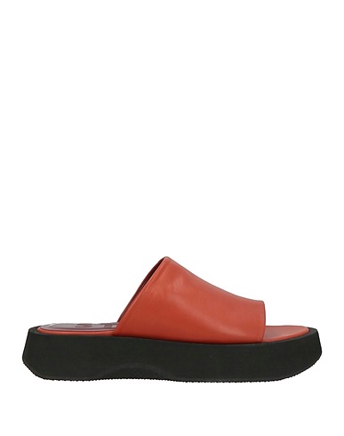 STAUD Sandalen Rostrot Leder