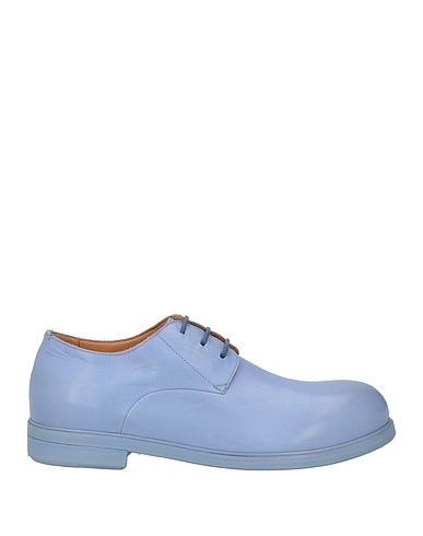 MARSÈLL Laced shoes Light blue Calfskin