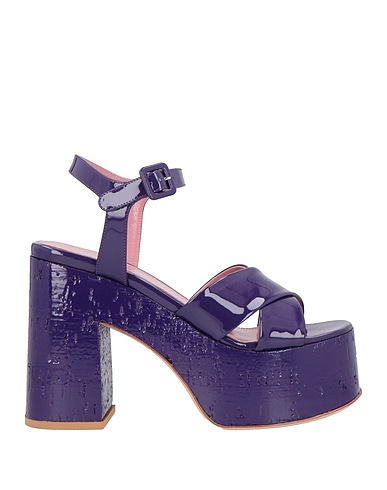 HAUS OF HONEY Sandals Purple Soft Leather
