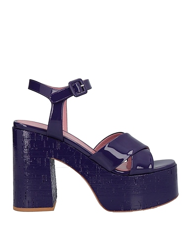 HAUS OF HONEY Sandals Dark purple Soft Leather
